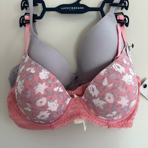Lucky Brand 2 pack LIGHT LIFT DEMI BRA - 36B